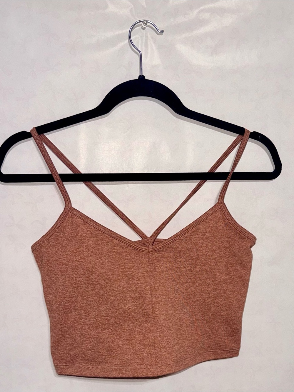 all in motion Rust Brown Double-Strap crop top or Sports Bra